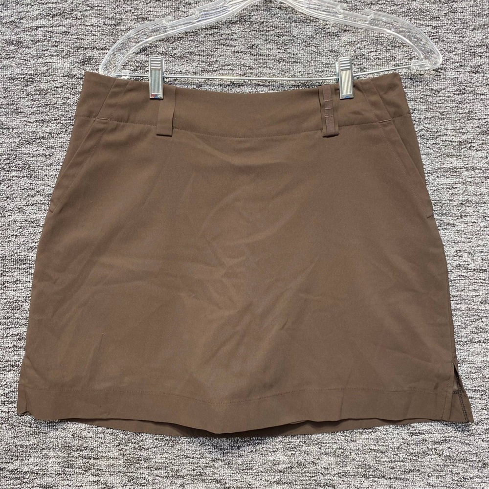 Nike Golf Skort Women 8 Brown Dri Fit Activewear Athletic